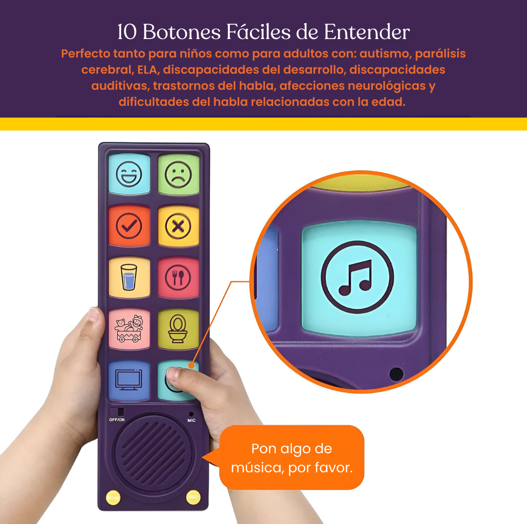 Dispositivo para Comunicación Aumentativa/Alternativa CCA