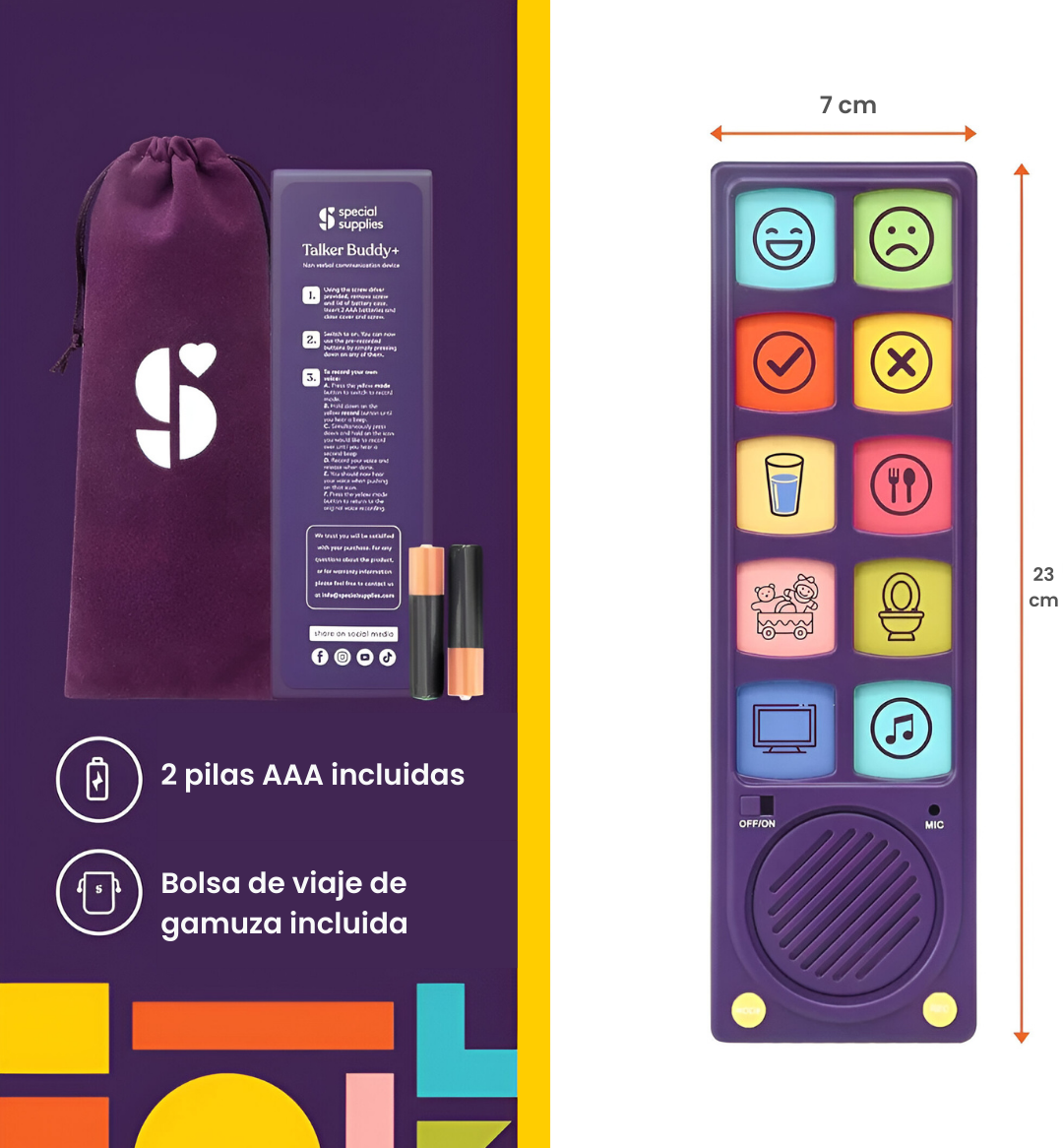 Dispositivo para Comunicación Aumentativa/Alternativa CCA