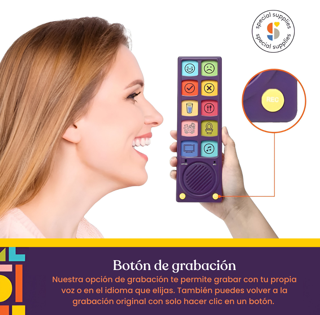 Dispositivo para Comunicación Aumentativa/Alternativa CCA